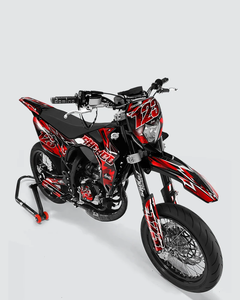 RAMPAGE - Kit deco SHERCO 50cc - Rouge
