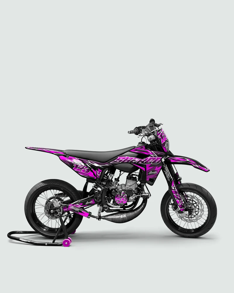 RAMPAGE - Kit deco SHERCO 50cc - Rose