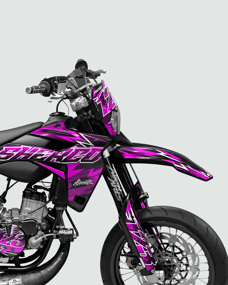 RAMPAGE - Kit deco SHERCO 50cc - Rose