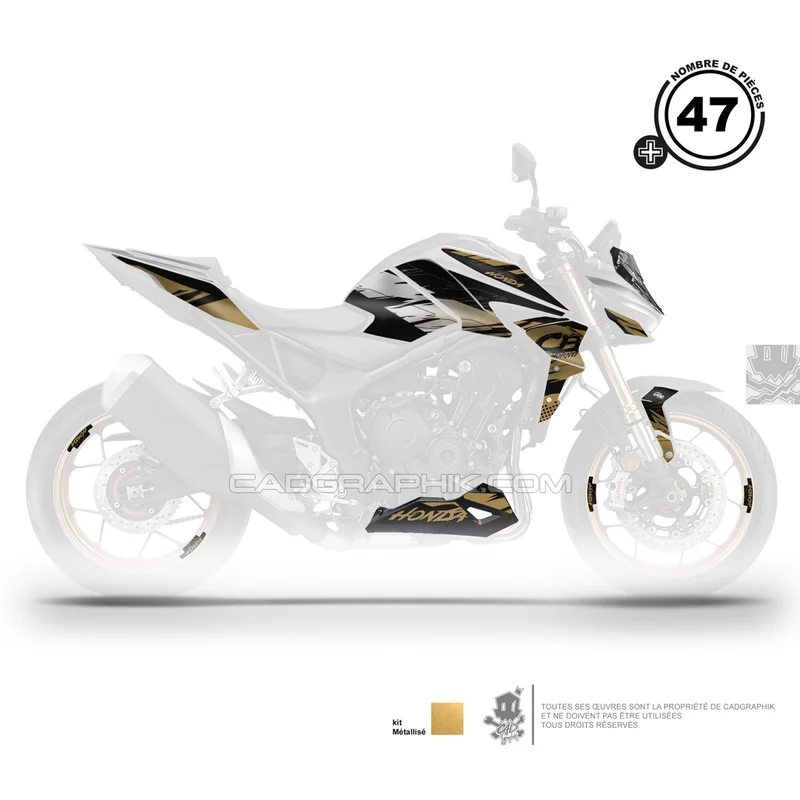 KIT DÉCO HONDA CB1000 HORNET FIRE GOLD