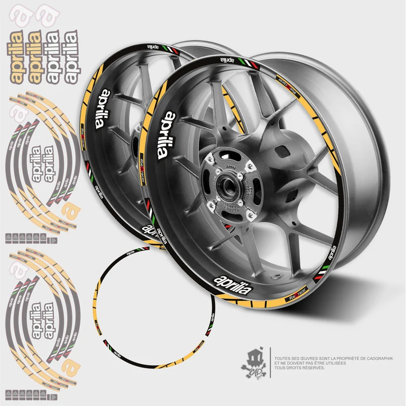 APRILIA KIT DÉCO JANTES - GP20 Y