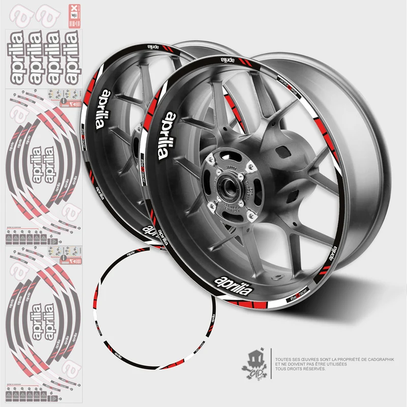 APRILIA KIT DÉCO JANTES - 018 R