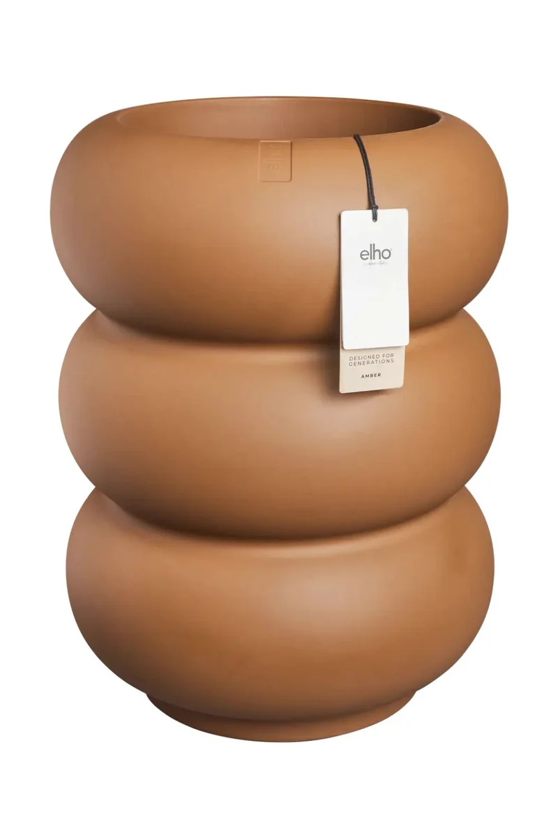 Blumentopf Elho Amber Roll High 58 cm Karamell