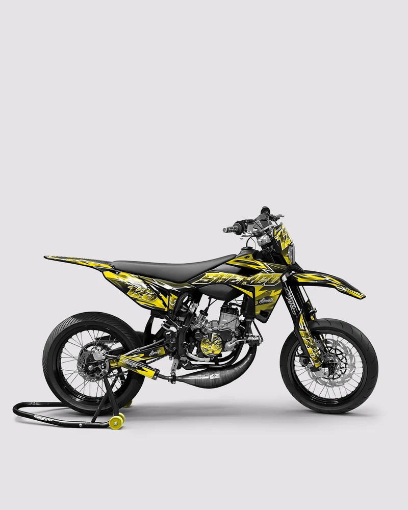 RAMPAGE - Kit deco SHERCO 50cc - Jaune