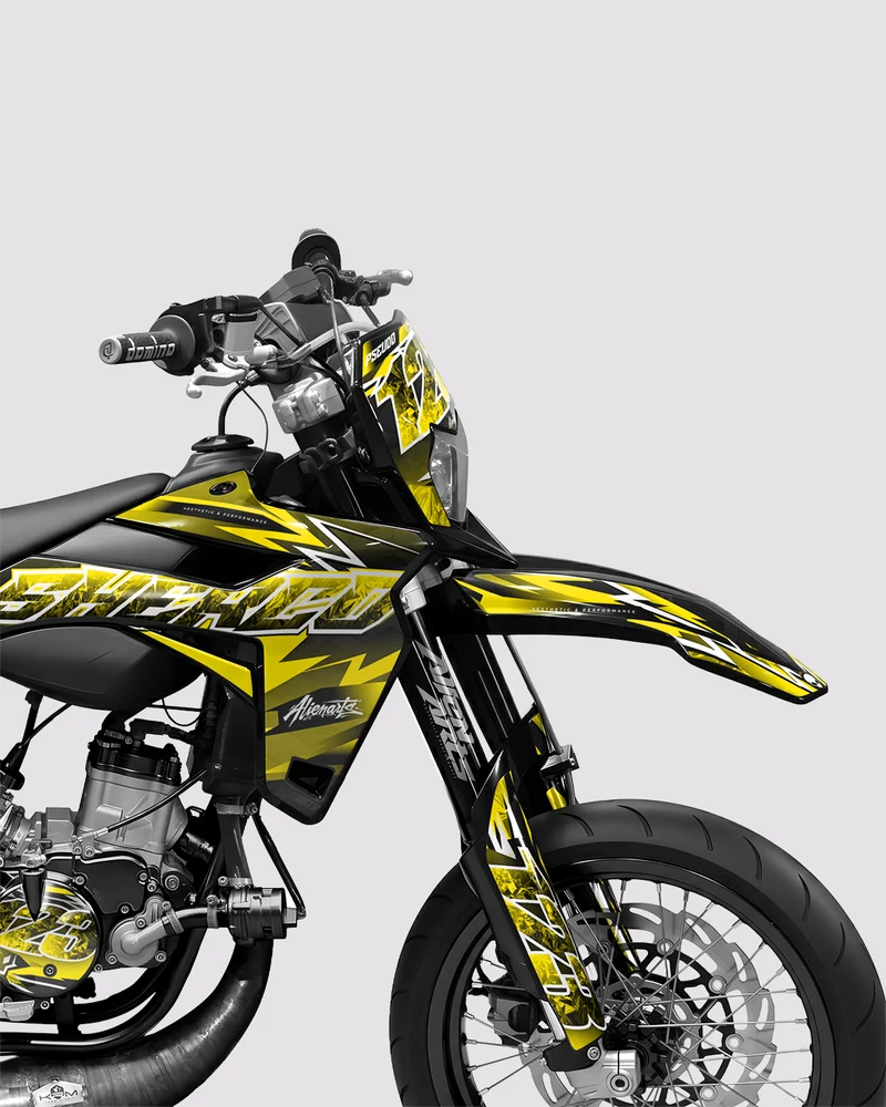 RAMPAGE - Kit deco SHERCO 50cc - Jaune