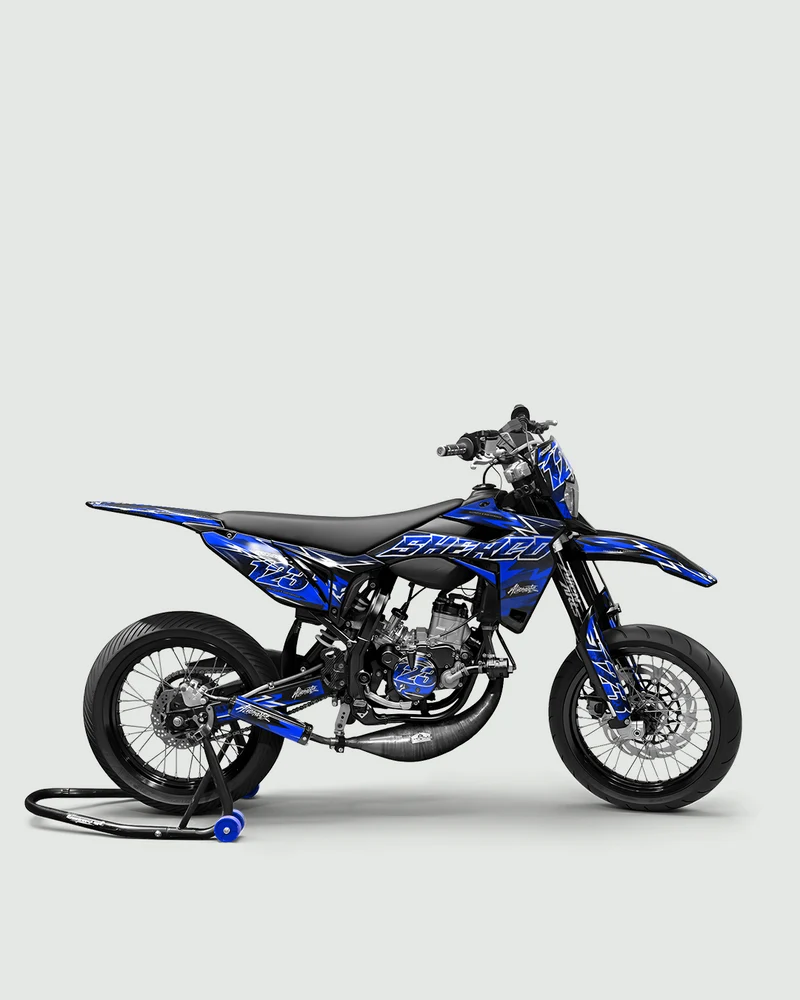 RAMPAGE - Kit deco SHERCO 50cc - Bleu
