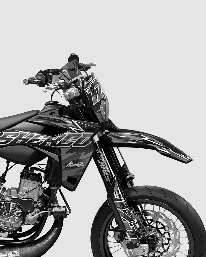 RAMPAGE - Kit deco SHERCO 50cc - Blanc