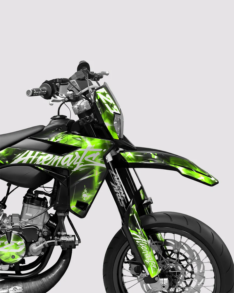 PLASMA - Kit deco SHERCO 50cc - Vert