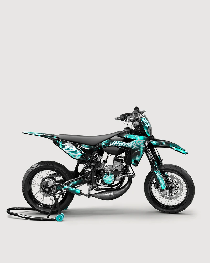 PLASMA - Kit deco SHERCO 50cc - Turquoise
