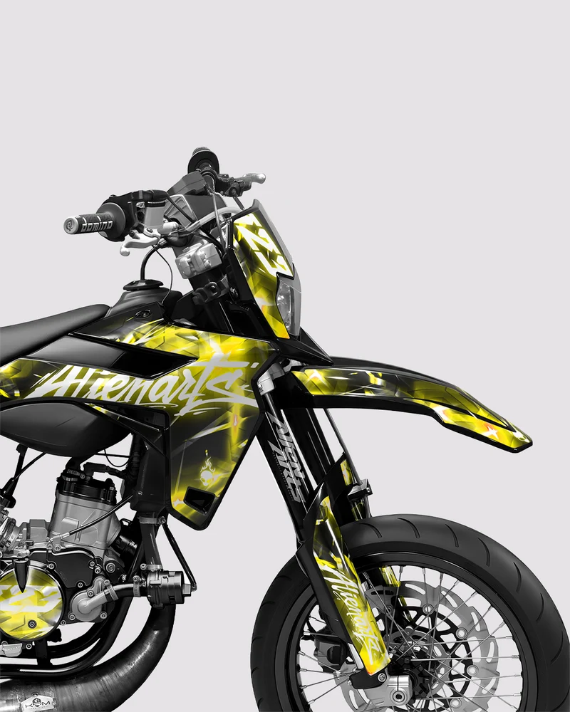 PLASMA - Kit deco SHERCO 50cc - Jaune