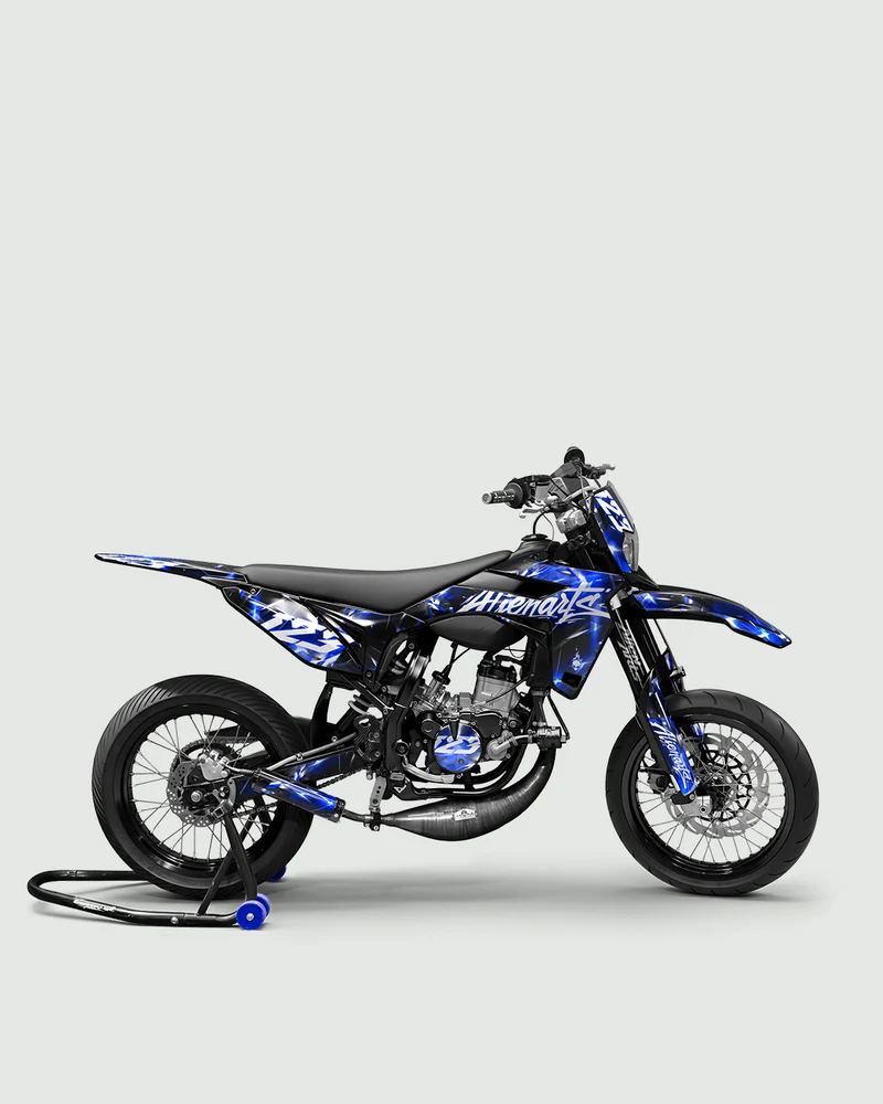 PLASMA - Kit deco SHERCO 50cc - Bleu