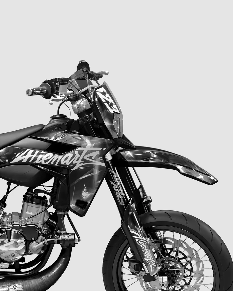 PLASMA - Kit deco SHERCO 50cc - Blanc