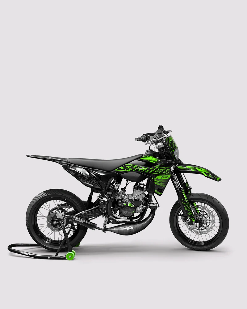 NEMESIS - Kit deco SHERCO 50cc - Vert