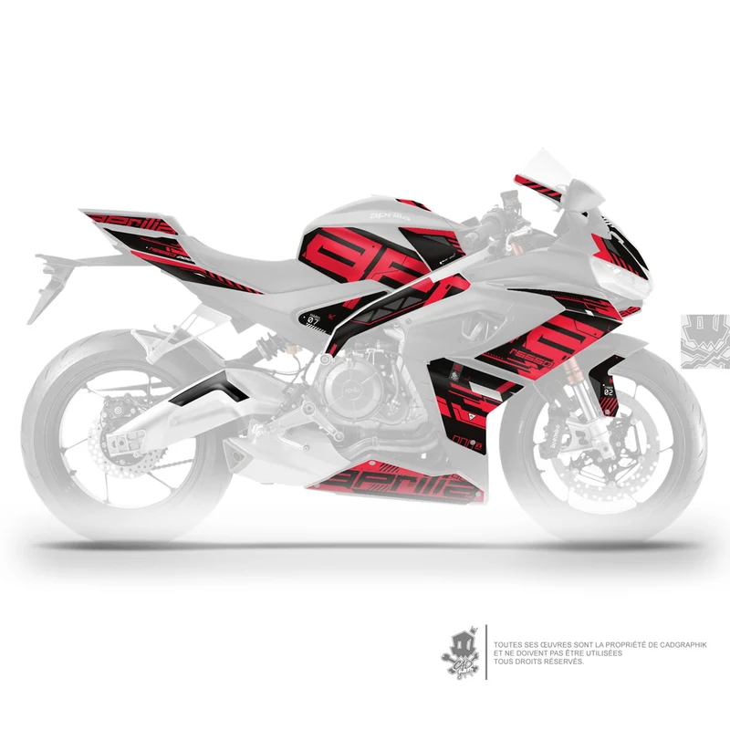APRILIA KIT DÉCO - RS 660 CYBER2 -R- ONLY 50