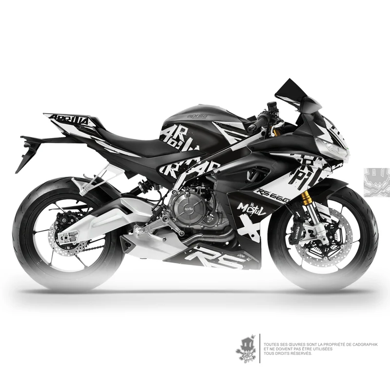 APRILIA KIT DÉCO - RS 660 STREETGRAPH WHI - ONLY 50