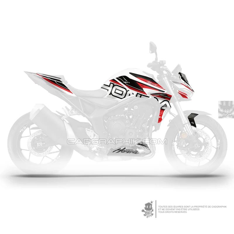 KIT DÉCO HONDA CB1000 HORNET - KLO - RED