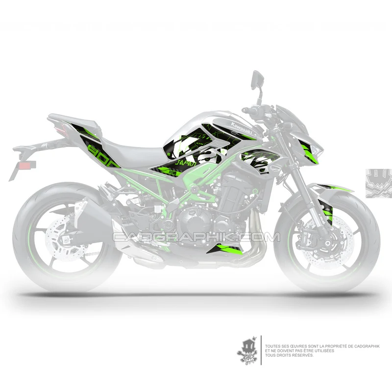 KIT DÉCO KAWASAKI Z900 GRUNGE - AC