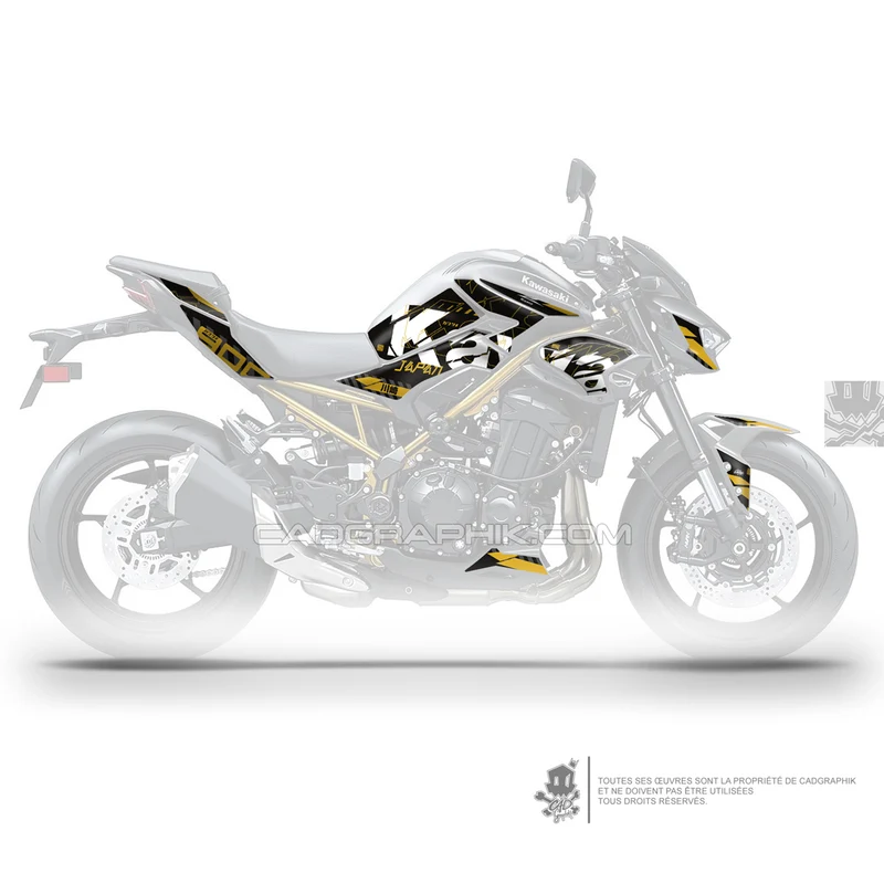 KIT DÉCO KAWASAKI Z900 GRUNGE - O