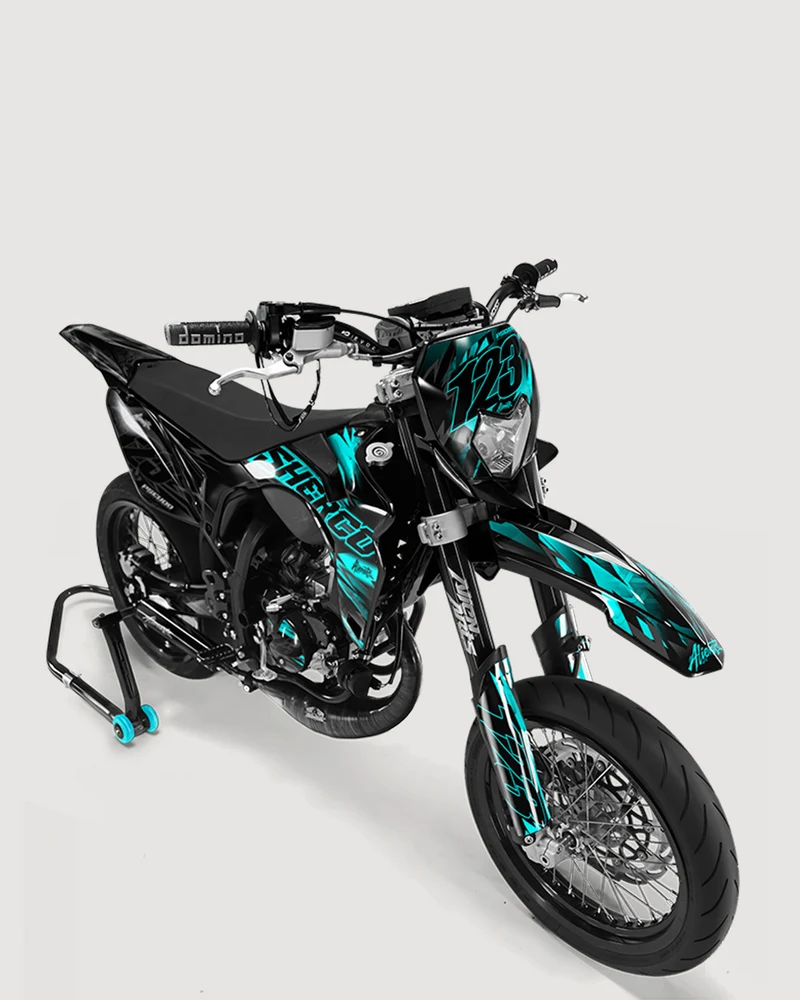 NEMESIS - Kit deco SHERCO 50cc - Turquoise