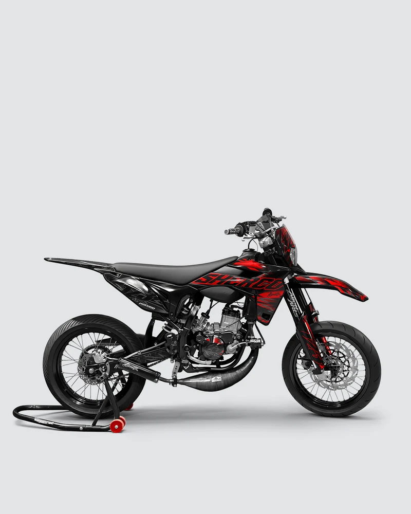 NEMESIS - Kit deco SHERCO 50cc - Rouge