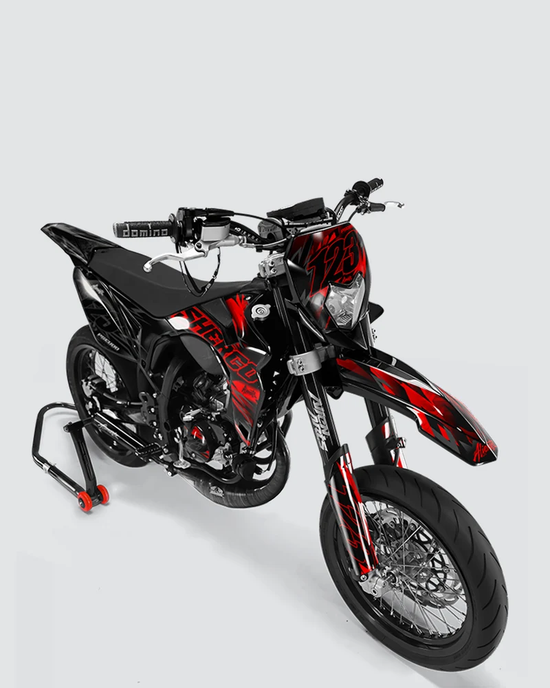 NEMESIS - Kit deco SHERCO 50cc - Rouge
