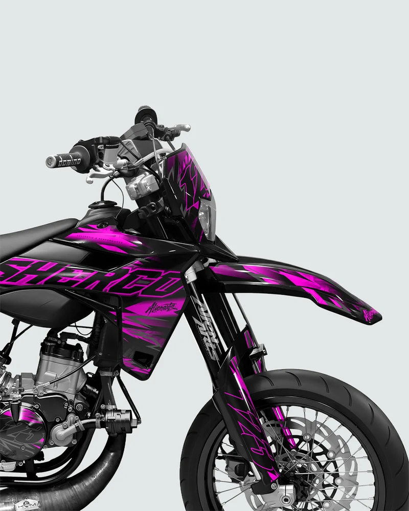 NEMESIS - Kit deco SHERCO 50cc - Rose