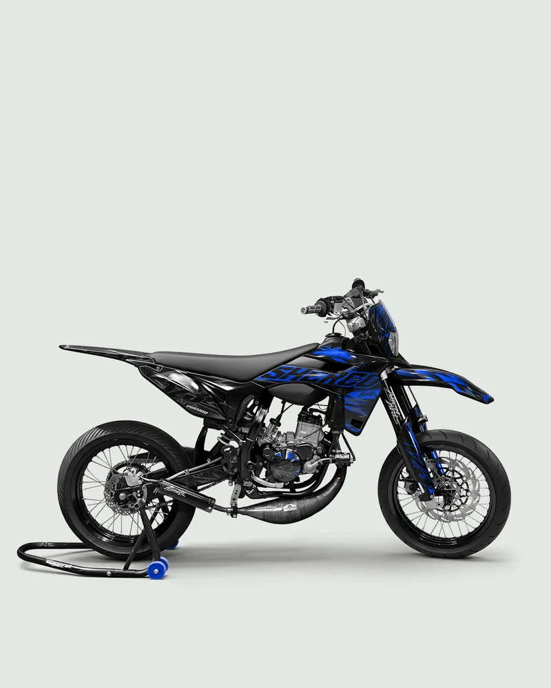NEMESIS - Kit deco SHERCO 50cc - Bleu