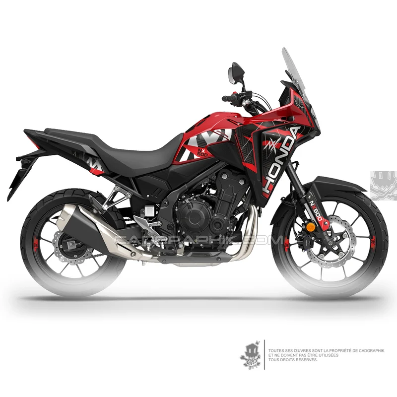 KIT DÉCO HONDA NX500 CLASSIX - RED