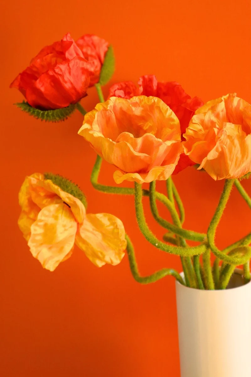 Kunstblumenstrauß Poppy Paradise