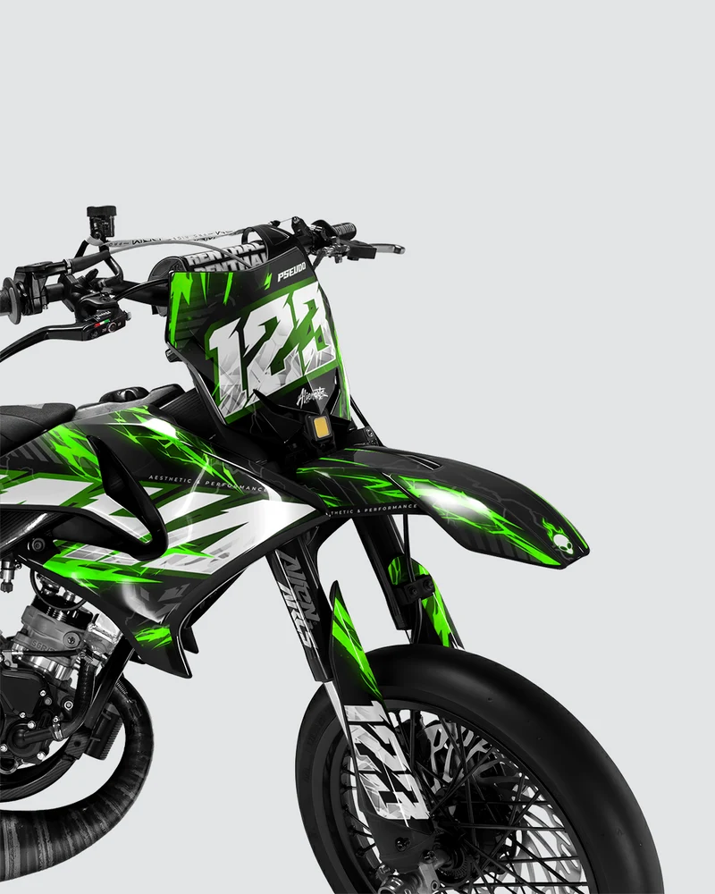 STORMX - Kit deco YAMAHA DT 50cc - Vert