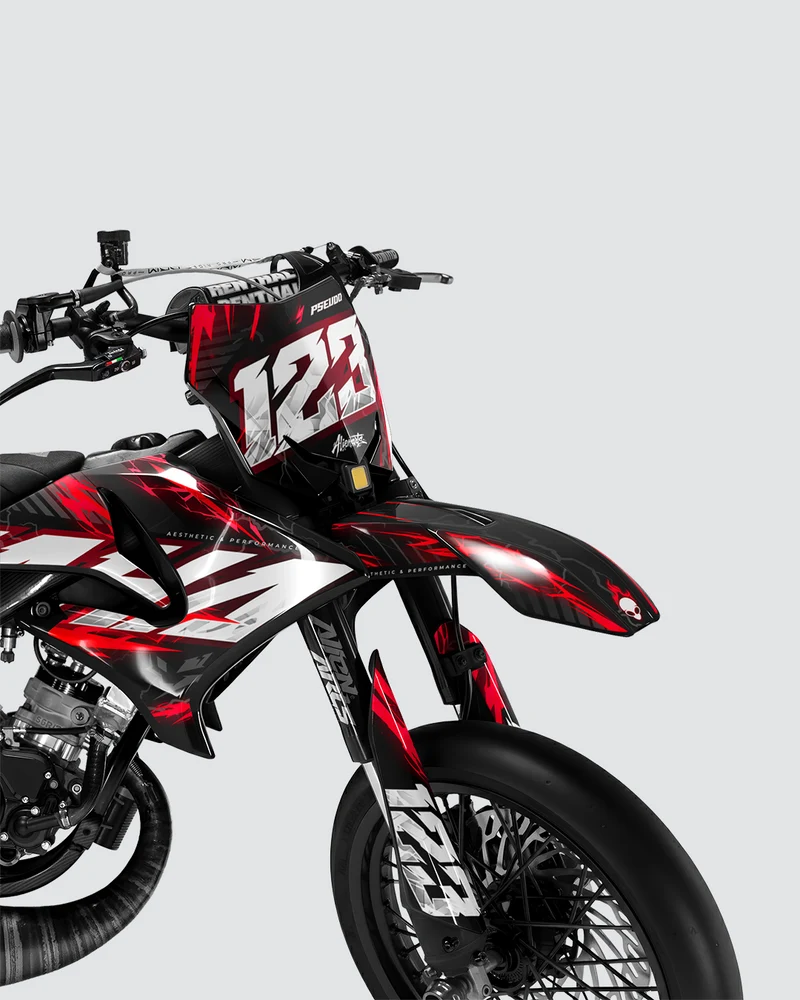 STORMX - Kit deco YAMAHA DT 50cc - Rouge
