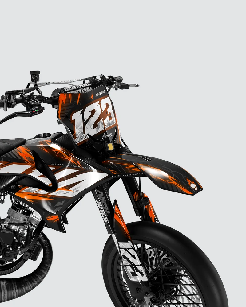 STORMX - Kit deco YAMAHA DT 50cc - Orange