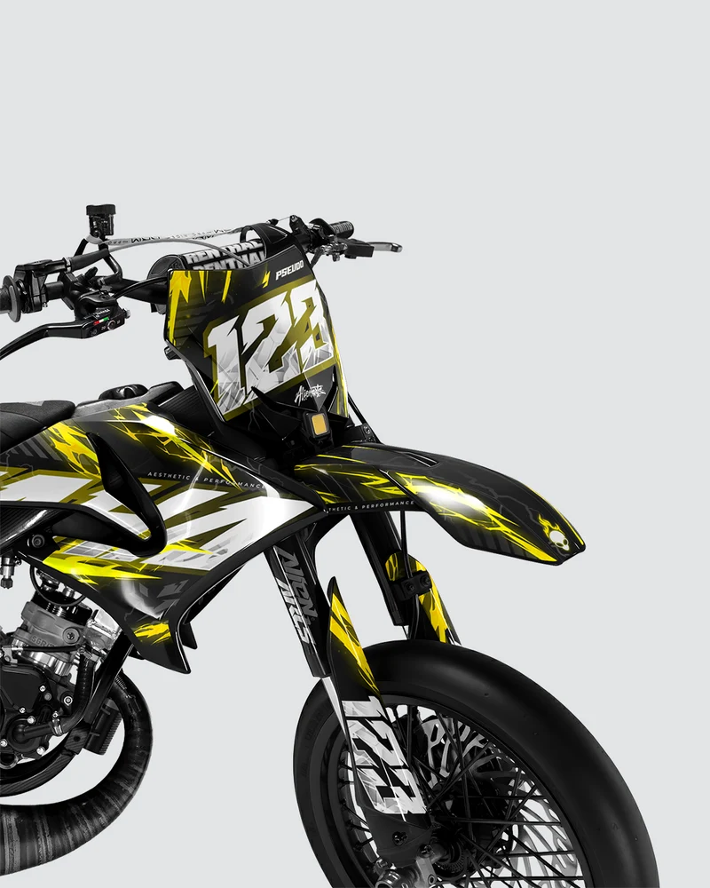 STORMX - Kit deco YAMAHA DT 50cc - Jaune
