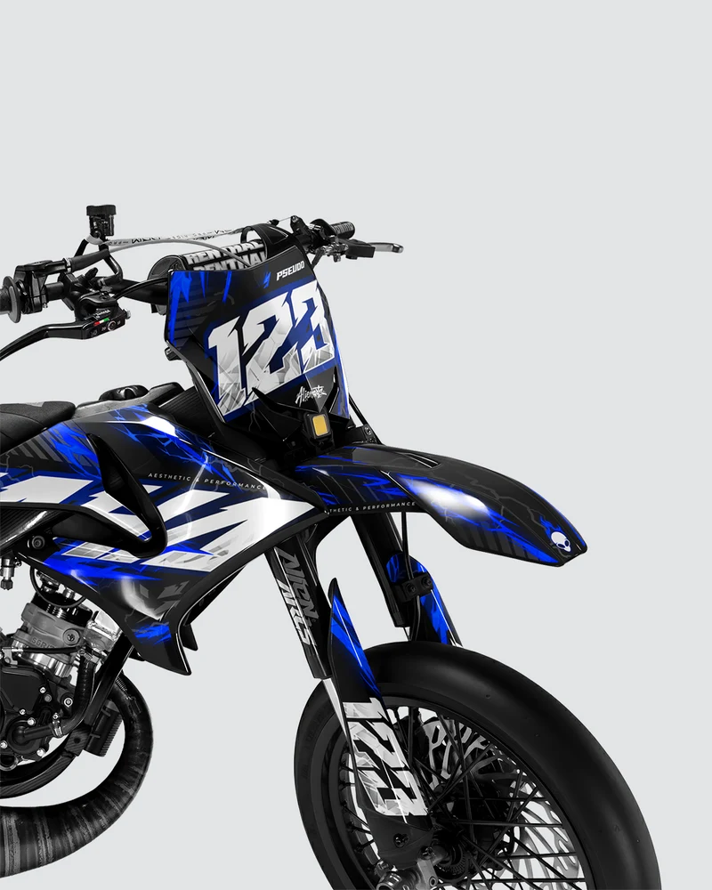 STORMX - Kit deco YAMAHA DT 50cc - Bleu