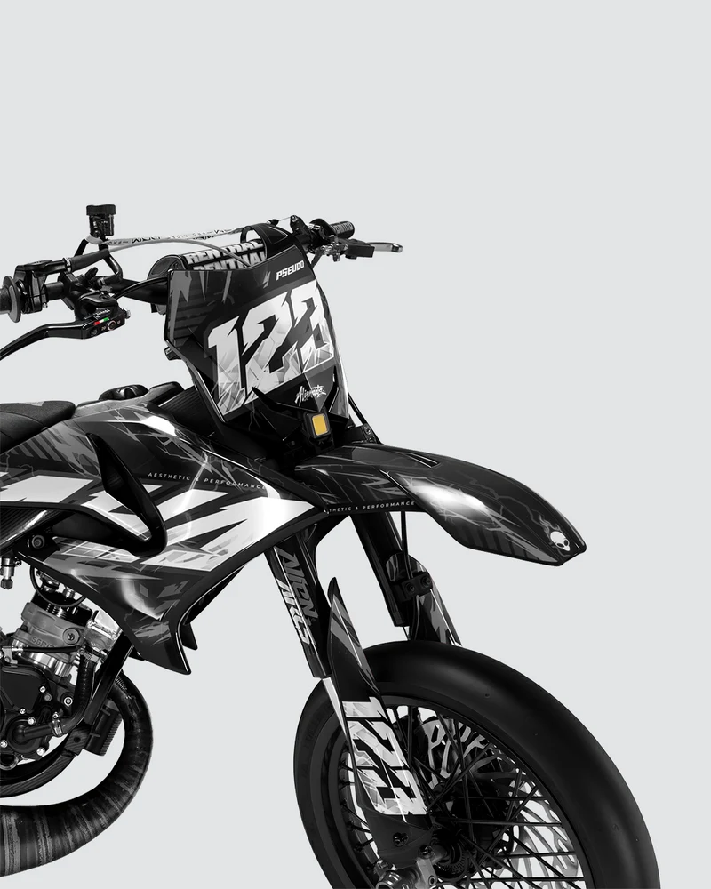STORMX - Kit deco YAMAHA DT 50cc - Blanc