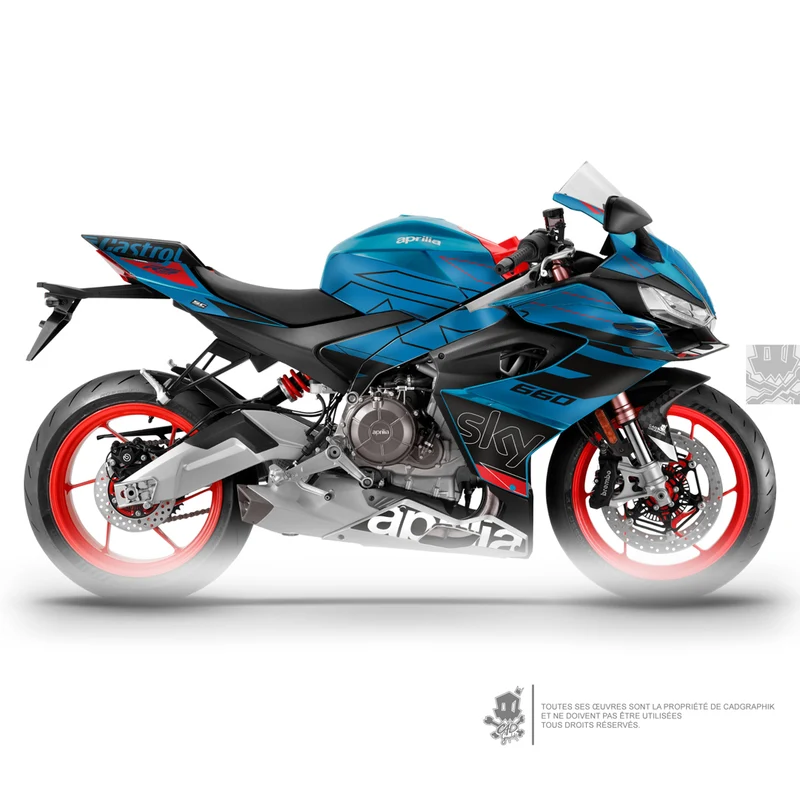 APRILIA KIT DÉCO - RS 660 - SKY MARLIN - ONLY 50
