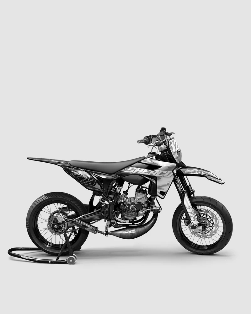 RUSH - Kit deco SHERCO 50cc - Blanc