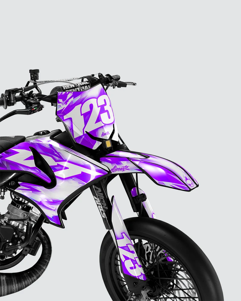 RUSH - Kit deco YAMAHA DT 50cc - Violet