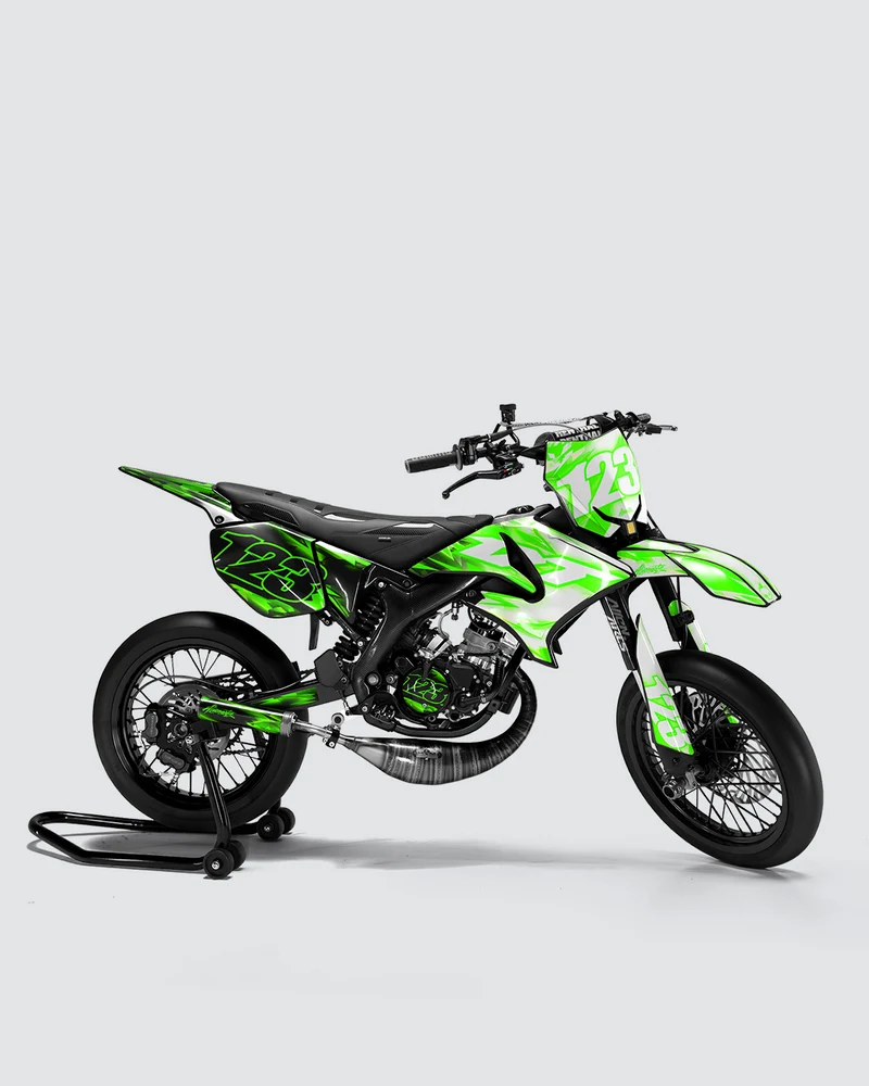 RUSH - Kit deco YAMAHA DT 50cc - Vert