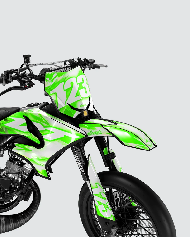 RUSH - Kit deco YAMAHA DT 50cc - Vert