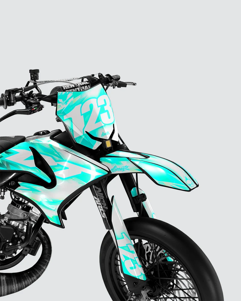 RUSH - Kit deco YAMAHA DT 50cc - Turquoise