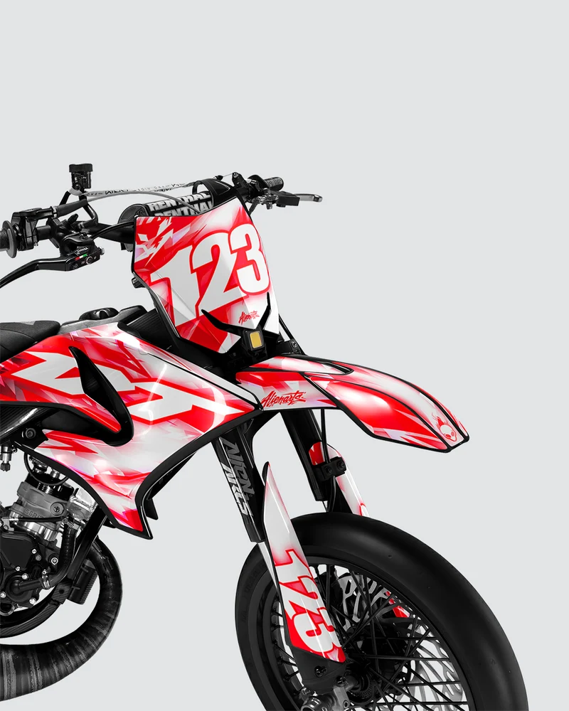 RUSH - Kit deco YAMAHA DT 50cc - Rouge