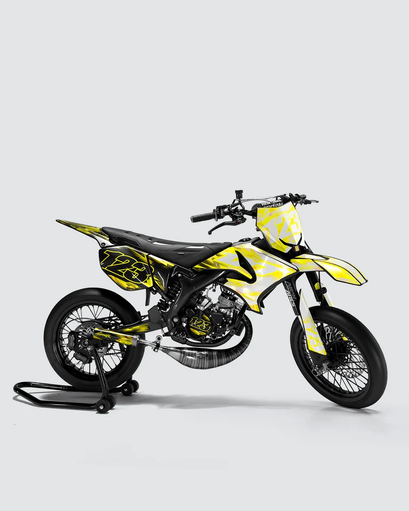 RUSH - Kit deco YAMAHA DT 50cc - Jaune