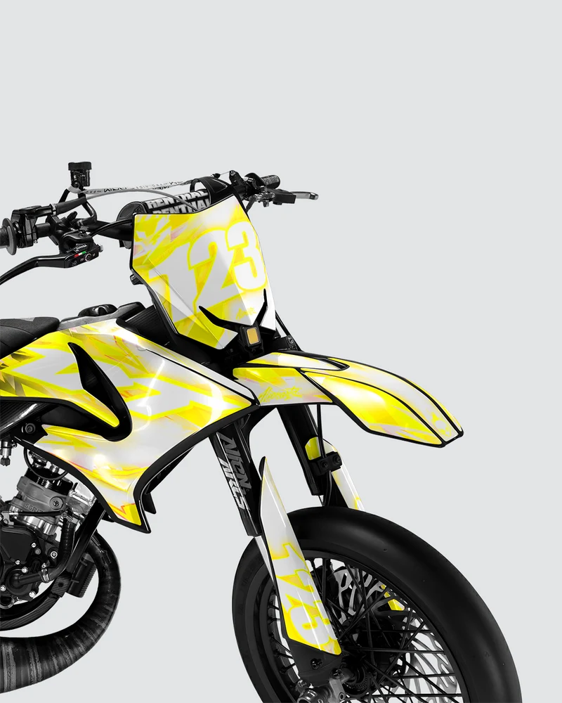 RUSH - Kit deco YAMAHA DT 50cc - Jaune