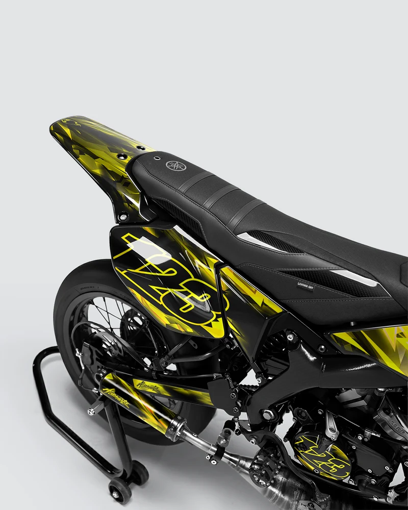 RUSH - Kit deco YAMAHA DT 50cc - Jaune