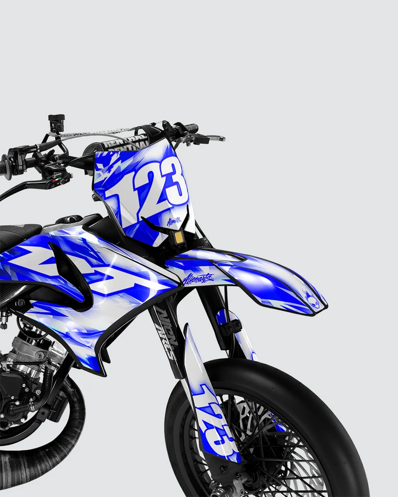 RUSH - Kit deco YAMAHA DT 50cc - Bleu