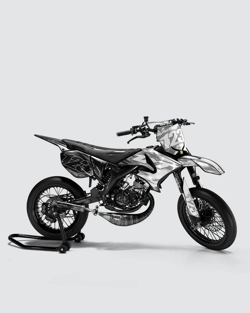 RUSH - Kit deco YAMAHA DT 50cc - Blanc