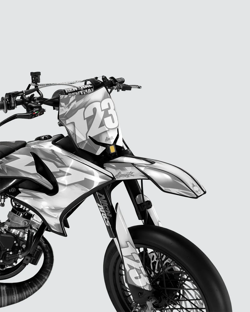 RUSH - Kit deco YAMAHA DT 50cc - Blanc