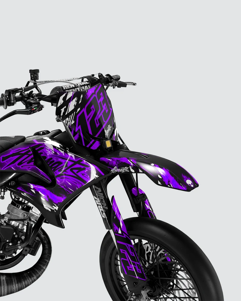 ROGUE - Kit deco YAMAHA DT 50cc - Violet