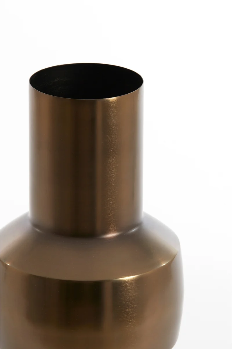 Vase Senuma 42x18 cm Schwarz Nickel